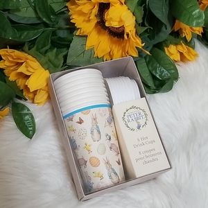 Peter Rabbit Set Of 8 Travel Cups, Lids, Sleeves